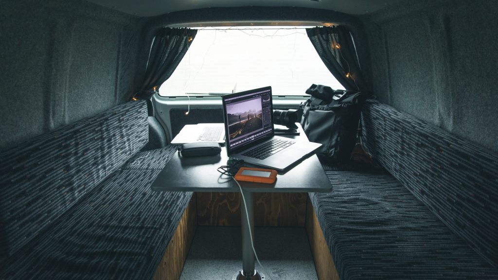 camper van interior view