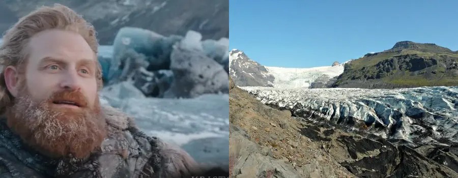 A view for Svínafellsjökull glacier