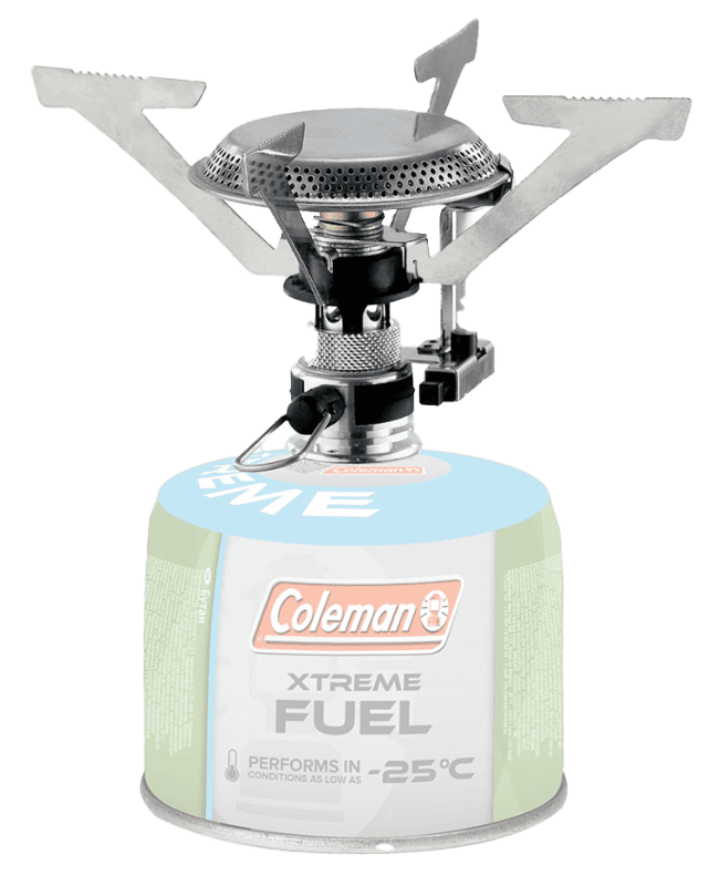 Metal stove for a gas bottle