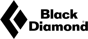 Black Diamond logo with two black diamond shapes