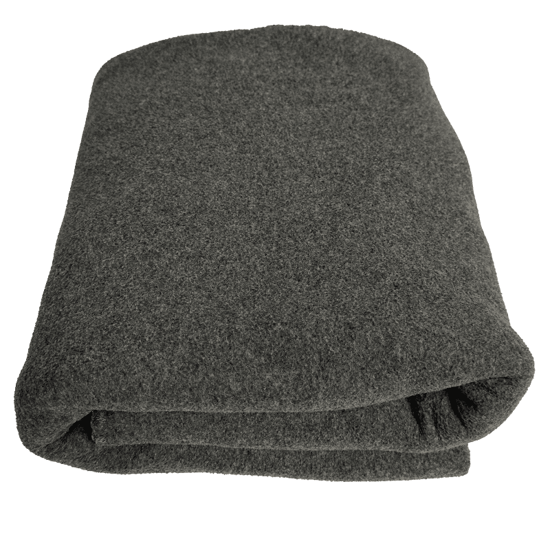 Dark grey folded blanket