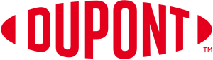 Red DuPont logo featuring bold letters with circular ends, symbolizing innovation and science in technology and materials.