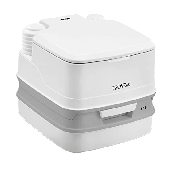 White portable toilet