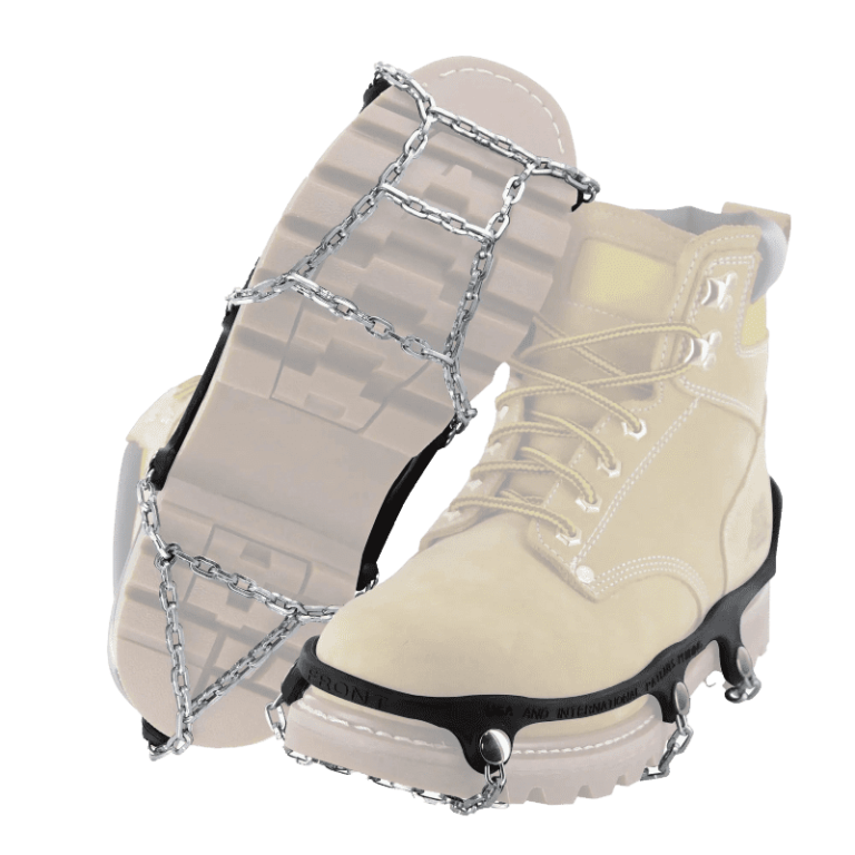 Shoe chains on the white shoes