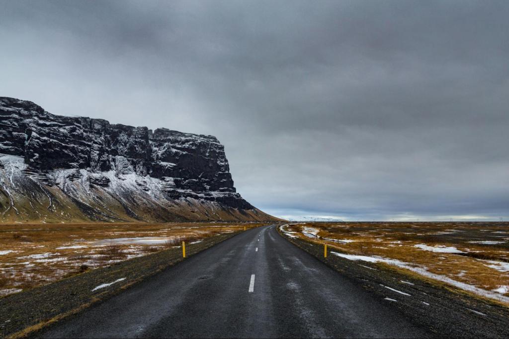 Road and Driving Conditions in Iceland in December